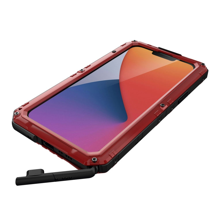 For iPhone 14 RedPepper Wolf 360 Full Body Rugged Life Waterproof Phone Case(Red) - iPhone 14 Cases by RedPepper | Online Shopping UK | buy2fix