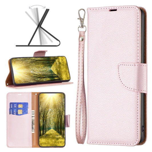 For Xiaomi 13 Lite / Civi 2 Litchi Texture Pure Color Leather Phone Case(Rose Gold) - 13 Lite Cases by buy2fix | Online Shopping UK | buy2fix