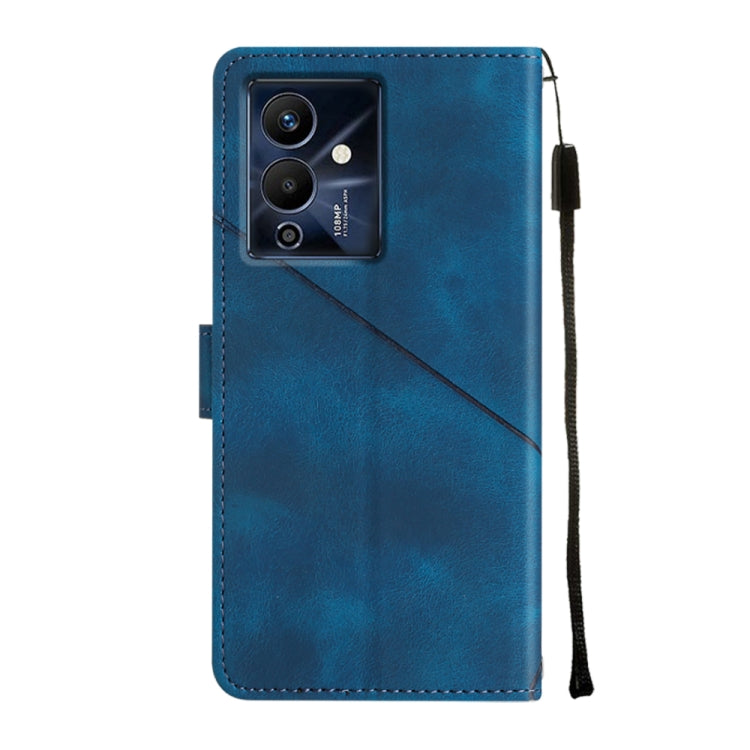 For Infinix Note 12 5G / Note 12 Pro 5G Skin-feel Embossed Leather Phone Case(Blue) - Infinix Cases by buy2fix | Online Shopping UK | buy2fix