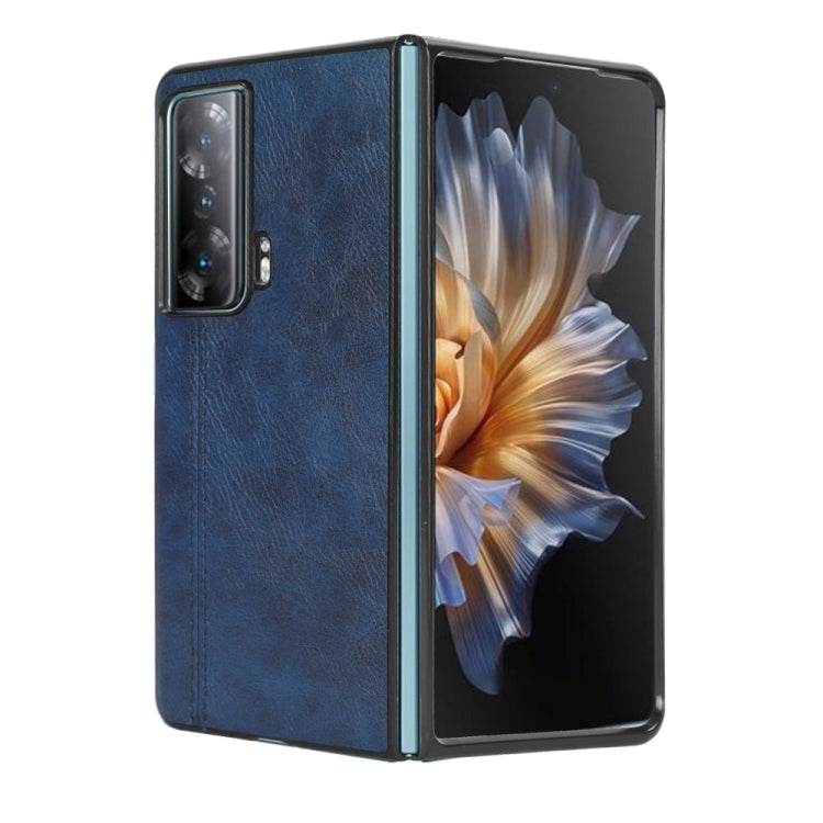 For Honor Magic Vs Sewing Cow Pattern Skin PC + PU + TPU Phone Case(Blue) - Honor Cases by buy2fix | Online Shopping UK | buy2fix