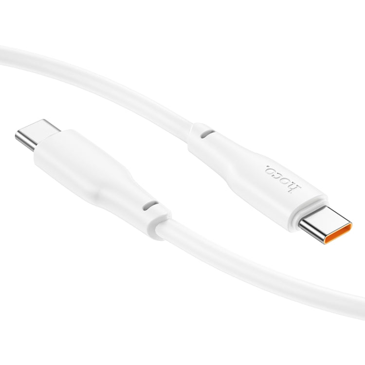 hoco X93 60W USB-C/Type-C to USB-C/Type-C Fast Charge Data Cable, Length:1m(White) -  by hoco | Online Shopping UK | buy2fix