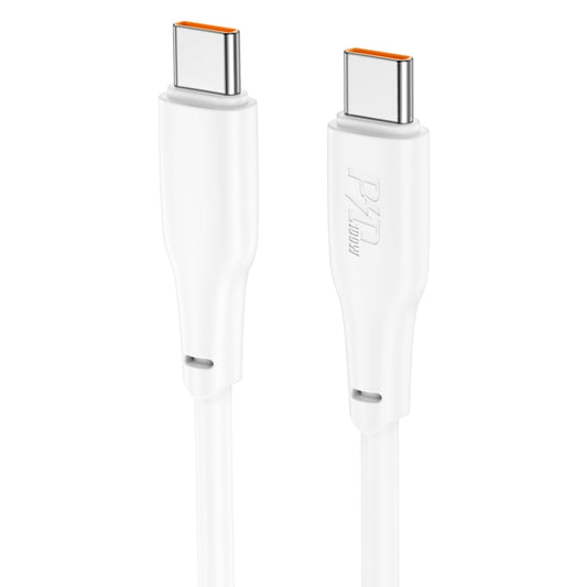 hoco X93 100W USB-C/Type-C to USB-C/Type-C Fast Charge Data Cable, Length:1m(White) -  by hoco | Online Shopping UK | buy2fix