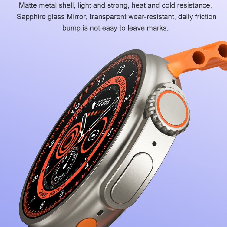 K9 Ultra Pro 1.39 inch Silicone Band IP67 Waterproof Smart Watch Support Bluetooth Call / NFC(Orange) - Smart Wear by buy2fix | Online Shopping UK | buy2fix