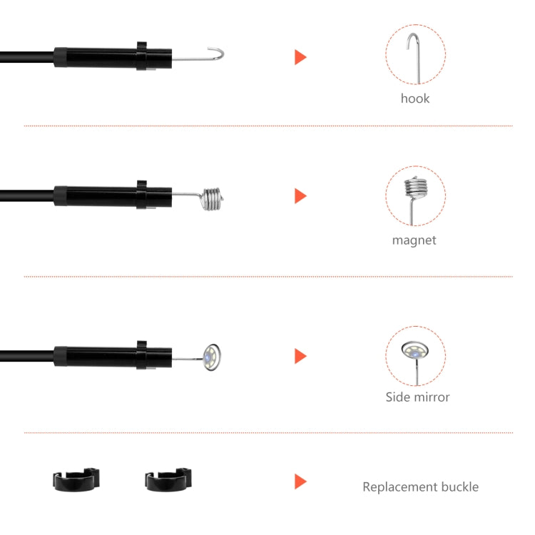 P130 14mm 4.3 inch Single Camera with Screen Endoscope, Length:2m - Consumer Electronics by buy2fix | Online Shopping UK | buy2fix