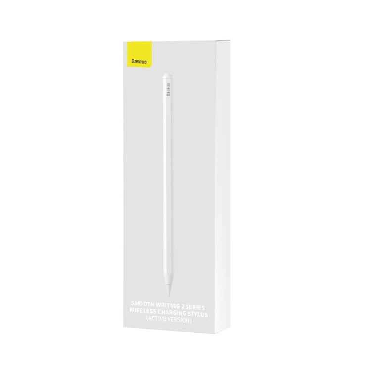 Baseus SXBC060002 2 Series Wireless Charging Capacitive Writing Stylus, Active Version(White) - Stylus Pen by Baseus | Online Shopping UK | buy2fix