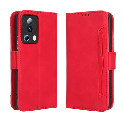 For Xiaomi 13 Lite / Civi 2 5G Skin Feel Calf Texture Card Slots Leather Phone Case(Red) - 13 Lite Cases by buy2fix | Online Shopping UK | buy2fix