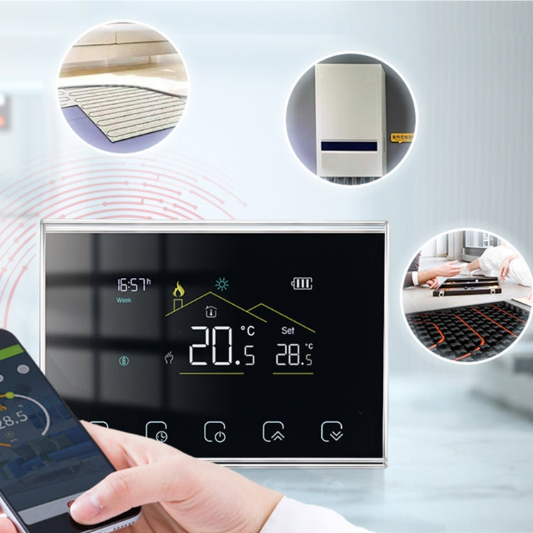 BHT-8000RF-VA- GBW Wireless Smart LED Screen Thermostat With WiFi, Specification:Electric Heating - Thermostat & Thermometer by buy2fix | Online Shopping UK | buy2fix