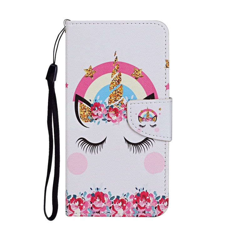 For Xiaomi Redmi 12C Colored Drawing Pattern Flip Leather Phone Case(Crown Unicorn) - Xiaomi Cases by buy2fix | Online Shopping UK | buy2fix