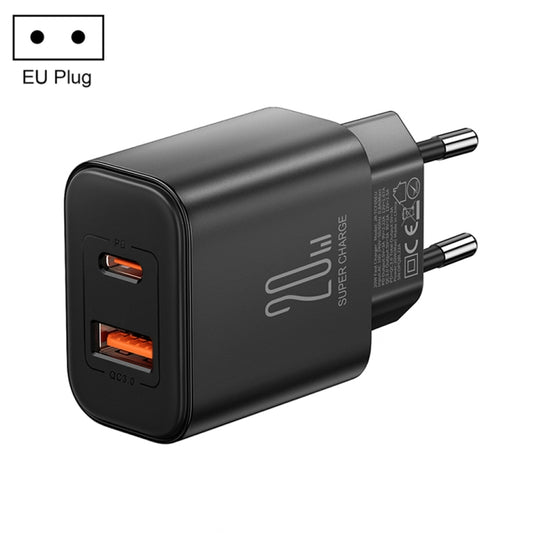 J0YROOM TCF05 20W USB+USB-C/Type-C Fast Charger, Specification:EU Plug(Black) -  by JOYROOM | Online Shopping UK | buy2fix