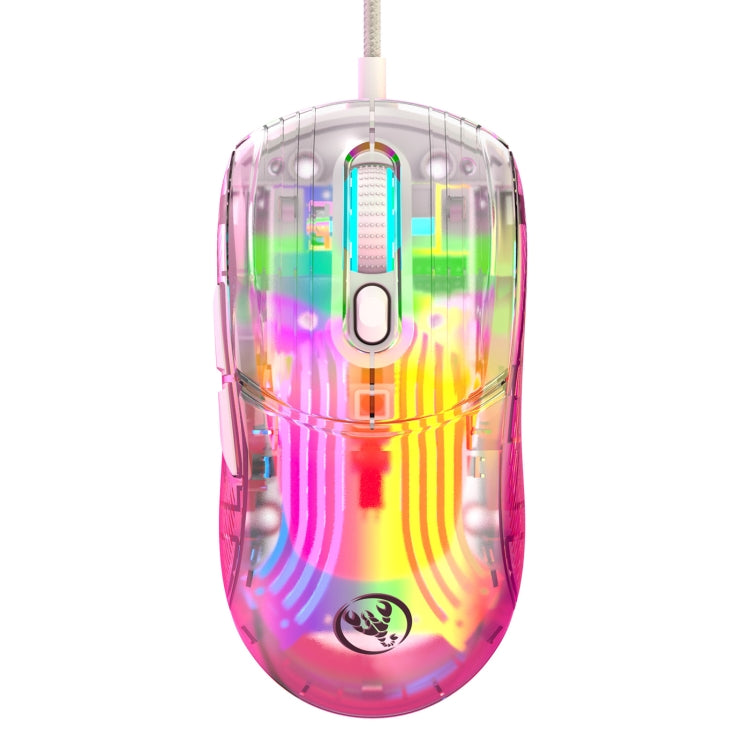 X400 7 Keys Transparent RGB Wired Gaming Mouse -  by buy2fix | Online Shopping UK | buy2fix