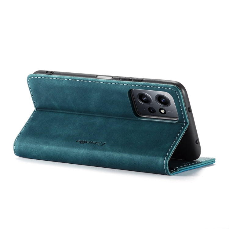 For Xiaomi Redmi Note 12 4G Global CaseMe 013 Multifunctional Horizontal Flip Leather Phone Case(Blue) - Xiaomi Cases by CaseMe | Online Shopping UK | buy2fix