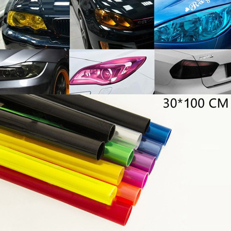 2pcs Car Headlight Protective Film Tail Light Film Motorcycle Fog Light Film, Size:30 x 100cm(Green) - In Car by buy2fix | Online Shopping UK | buy2fix