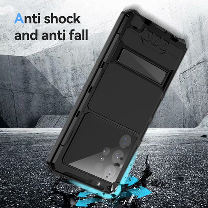 For Samsung Galaxy S23 Ultra 5G R-JUST RJ-56 3rd Gen Life Waterproof Dustproof Shockproof Phone Case(Black) - Galaxy S23 Ultra 5G Cases by R-JUST | Online Shopping UK | buy2fix