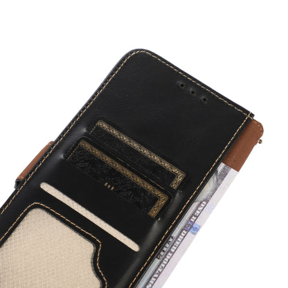 For Nokia C12 4G Crazy Horse Top Layer Cowhide Leather Phone Case(Black) - Nokia Cases by buy2fix | Online Shopping UK | buy2fix