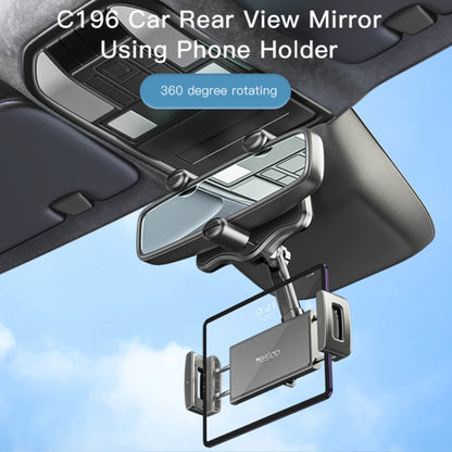 Yesido C196 Car Rearview Mirror Using Phone Holder(Black) -  by Yesido | Online Shopping UK | buy2fix