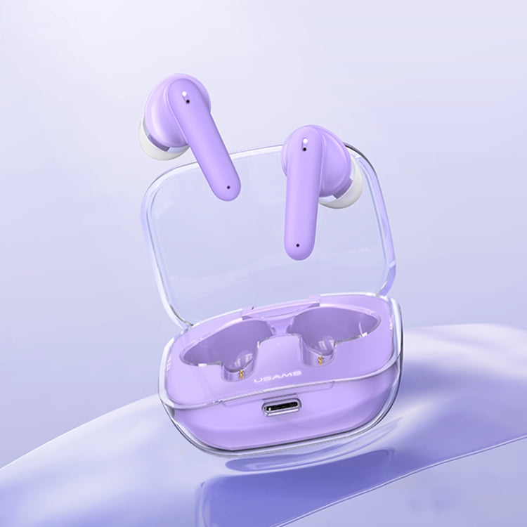 USAMS BE16 Ice Tray Series Transparent TWS In-Ear Wireless Bluetooth Earphone(White) - TWS Earphone by USAMS | Online Shopping UK | buy2fix