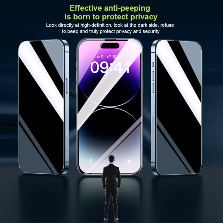 For iPhone 13 Pro Max WK WTP-067 King Kong Vacha 9D Curved Privacy Tempered Glass Film(Black) - iPhone 13 Pro Max Tempered Glass by WK | Online Shopping UK | buy2fix