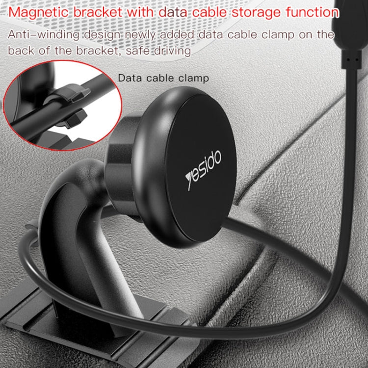 Yesido C91 Car Center Console Paste Magsafe Magnetic Phone Tablet Holder(Black) -  by Yesido | Online Shopping UK | buy2fix