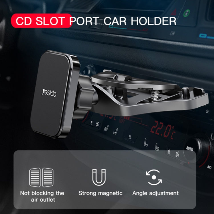Yesido C92 Car CD Port Magsafe Magnetic Phone Holder(Black) -  by Yesido | Online Shopping UK | buy2fix