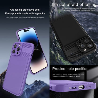 For Xiaomi Redmi Note 12 4G Twill Texture TPU Shockproof Phone Case(Purple) - Note 12 Cases by buy2fix | Online Shopping UK | buy2fix