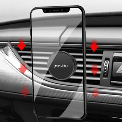 Yesido C61 Car Air Vent Magnetic Phone Holder(Black) -  by Yesido | Online Shopping UK | buy2fix