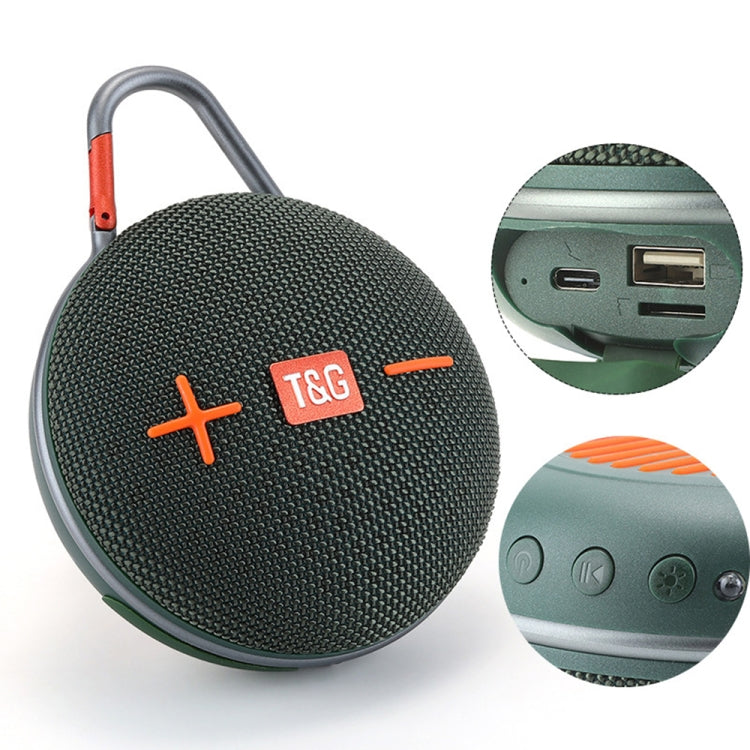 T&G TG648 TWS Outdoor Mini Portable Wireless Bluetooth Speaker with LED Light(Blue) - Mini Speaker by T&G | Online Shopping UK | buy2fix