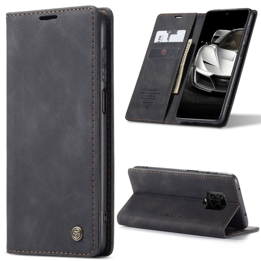 For Xiaomi Redmi Note 9 Pro/Note 9 Pro Max/Note 9s CaseMe 013 Multifunctional Horizontal Flip Leather Case, with Card Slot & Holder & Wallet(Black) - Xiaomi Accessories by CaseMe | Online Shopping UK | buy2fix