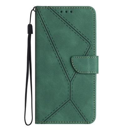 For Sony Xperia 1 V Stitching Embossed Leather Phone Case(Green) - Sony Cases by buy2fix | Online Shopping UK | buy2fix