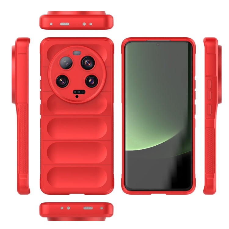 For Xiaomi 13 Ultra Magic Shield TPU + Flannel Phone Case(Red) - 13 Ultra Cases by buy2fix | Online Shopping UK | buy2fix