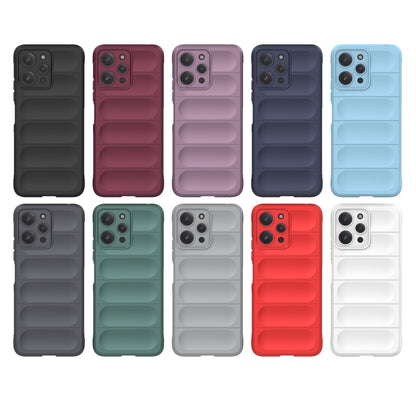 For Xiaomi Redmi 12 4G Magic Shield TPU + Flannel Phone Case(Grey) - Xiaomi Cases by buy2fix | Online Shopping UK | buy2fix