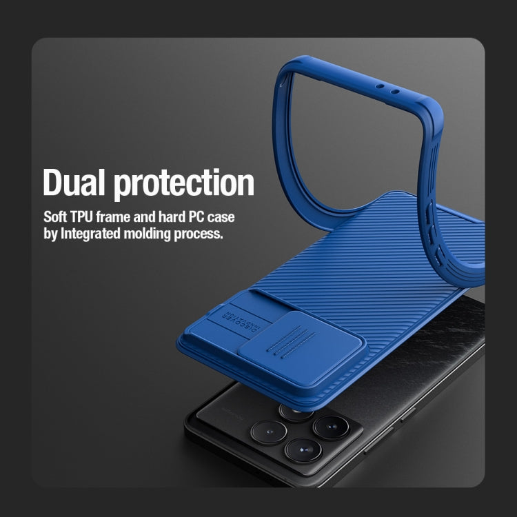 For Xiaomi Redmi K70 / K70 Pro NILLKIN CamShield Pro PC Phone Case(Blue) - K70 Pro Cases by NILLKIN | Online Shopping UK | buy2fix