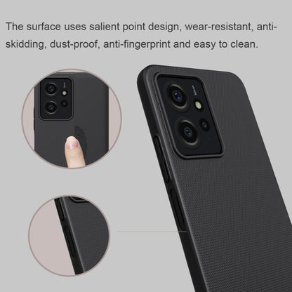 For Xiaomi Redmi Note 12 4G Global NILLKIN Frosted PC Phone Case(Black) - Xiaomi Cases by NILLKIN | Online Shopping UK | buy2fix