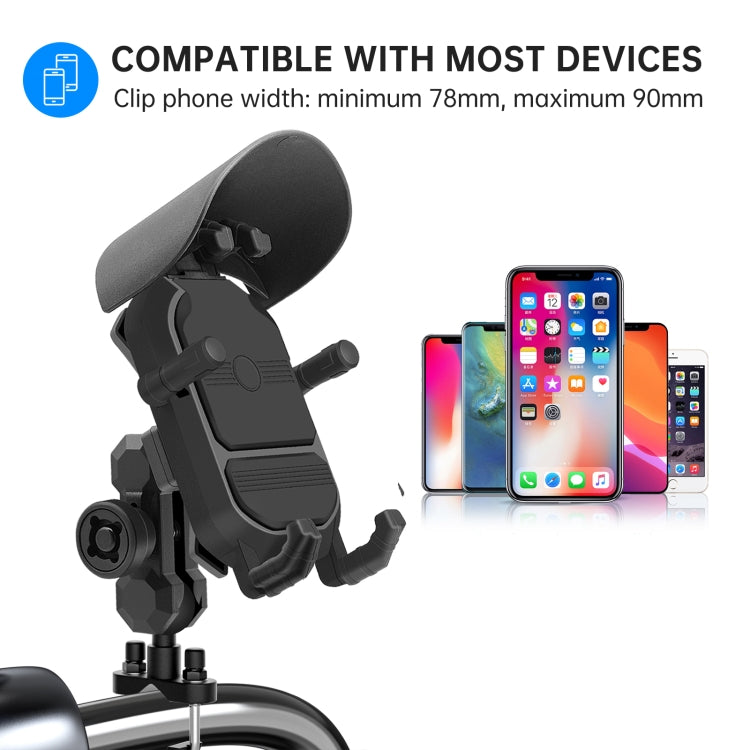 WUPP CS-1848A2 Motorcycle Shock Absorption Riding Phone Holder, Style:Handlebars - Holder by WUPP | Online Shopping UK | buy2fix