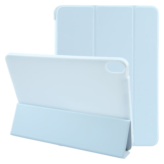 For iPad 10.9 2022 / Air 5 / Air 4 GEBEI 3-folding Holder Shockproof Flip Leather Tablet Case(Sky Blue) - iPad 10th Gen 10.9 Cases by GEBEI | Online Shopping UK | buy2fix