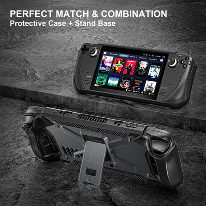 For Steam Deck Shockproof Game Console Case with Holder & Shoulder Strap(Black) - Accessories by buy2fix | Online Shopping UK | buy2fix