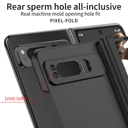 For Google Pixel Fold GKK Integrated Fold Hinge Full Coverage Phone Case with Holder(Black) - Google Cases by GKK | Online Shopping UK | buy2fix