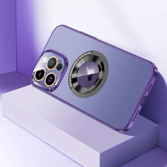 For iPhone 13 Pro CD Texture MagSafe Magnetic Phone Case(Dark Purple) - iPhone 13 Pro Cases by buy2fix | Online Shopping UK | buy2fix