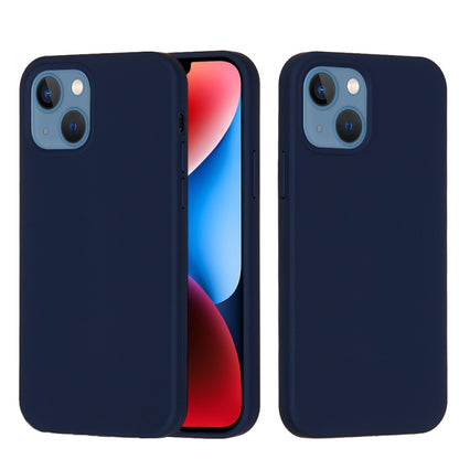 For iPhone 15 Plus Solid Color Silicone Phone Case(Midnight Blue) - iPhone 15 Plus Cases by buy2fix | Online Shopping UK | buy2fix