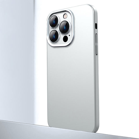 For iPhone 13 Pro Max Frosted Metal Material Phone Case with Lens Protection(White) - iPhone 13 Pro Max Cases by buy2fix | Online Shopping UK | buy2fix