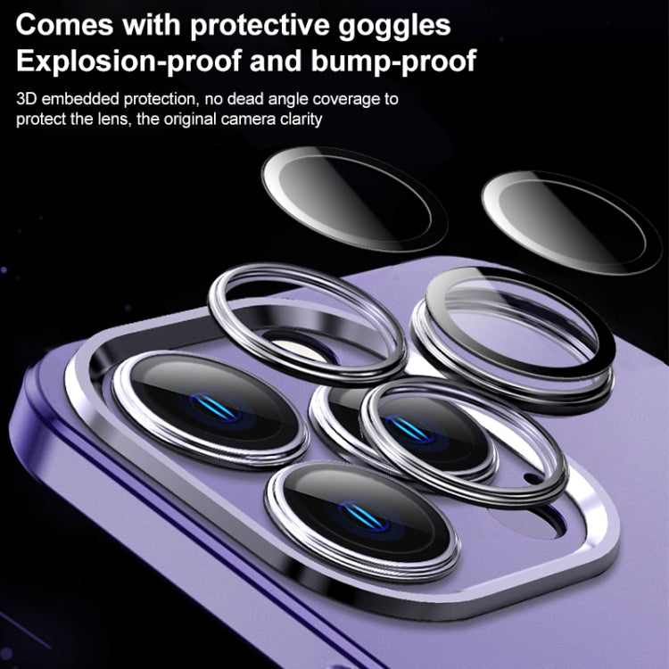 For iPhone 13 Pro Max Frosted Metal Material Phone Case with Lens Protection(Purple) - iPhone 13 Pro Max Cases by buy2fix | Online Shopping UK | buy2fix