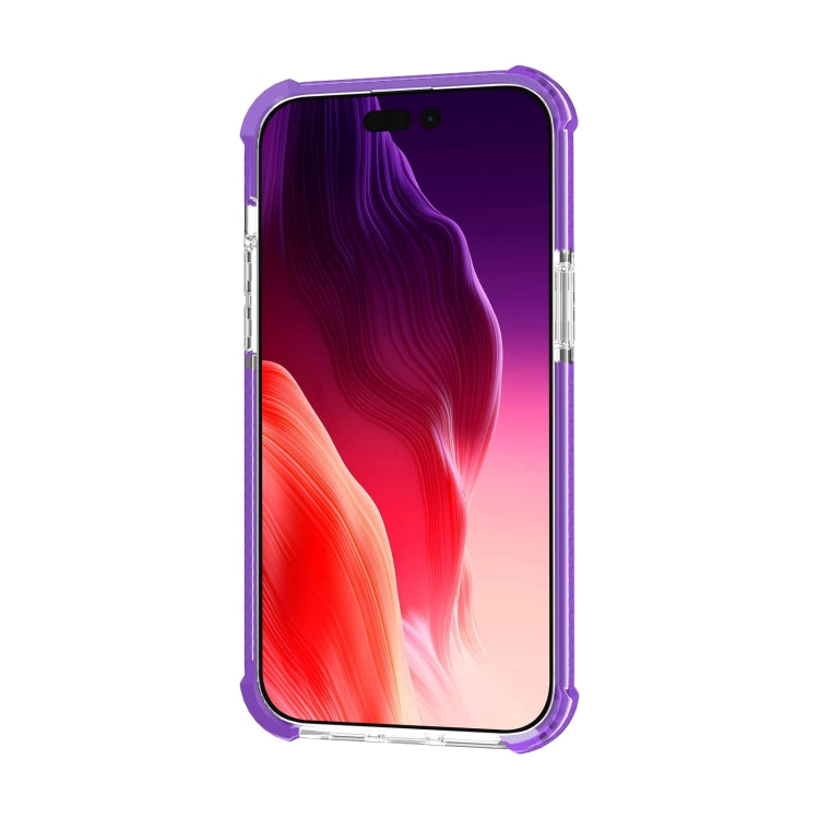 For iPhone 15 Four-corner Shockproof TPU + Acrylic Phone Case(Purple) - iPhone 15 Cases by buy2fix | Online Shopping UK | buy2fix