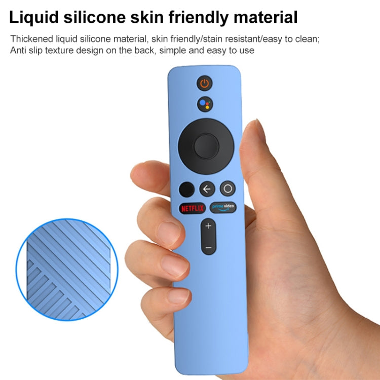 For Xiaomi MiBox S Remote Control Liquid Silicone Protective Case(Sky Blue) - Remote Control Covers by buy2fix | Online Shopping UK | buy2fix