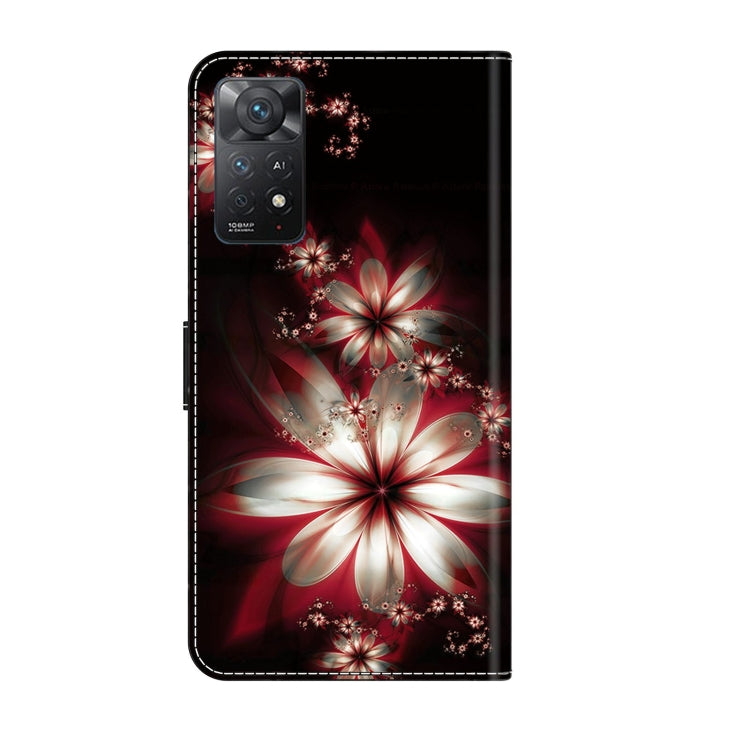 For Xiaomi Redmi Note 11 Pro 5G / 4G Global Crystal 3D Shockproof Protective Leather Phone Case(Fantastic Flower) - Xiaomi Cases by buy2fix | Online Shopping UK | buy2fix