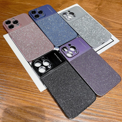 For iPhone 14 Plus Metallic Glitter Powder Shockproof Phone Case(Grey) - iPhone 14 Plus Cases by buy2fix | Online Shopping UK | buy2fix