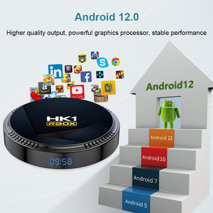 HK1RBOX H8-H618 Android 12.0 Allwinner H618 Quad Core Smart TV Box, Memory:4GB+32GB(UK Plug) - Allwinner H6 by buy2fix | Online Shopping UK | buy2fix