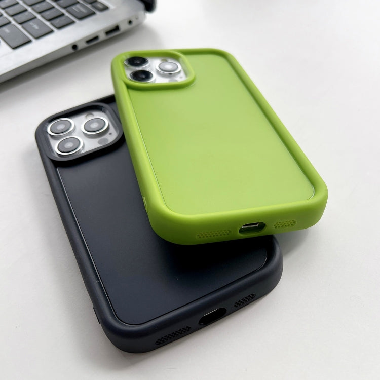 For iPhone 11 Shockproof Frame Frosted TPU Phone Case(Green) - iPhone 11 Cases by buy2fix | Online Shopping UK | buy2fix