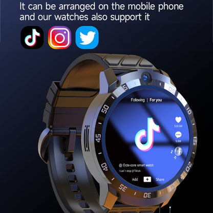 MT27 4G+64G 1.6 inch IP67 Waterproof 4G Android 8.1 Smart Watch Support Heart Rate / GPS, Type:Steel Band - Android Watch by buy2fix | Online Shopping UK | buy2fix