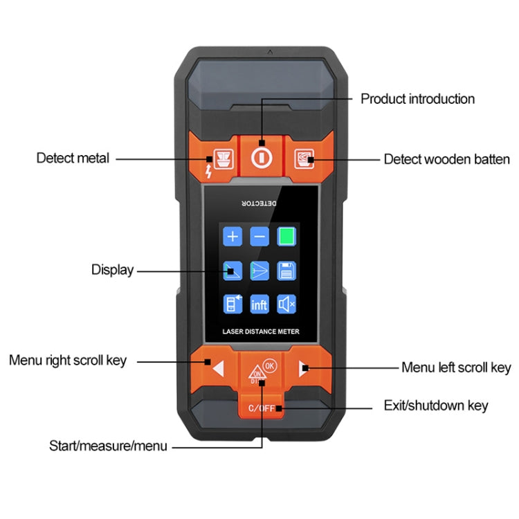 GVDA GD210DR Handheld Red Light Metal Detector - Metal Detector by GVDA | Online Shopping UK | buy2fix