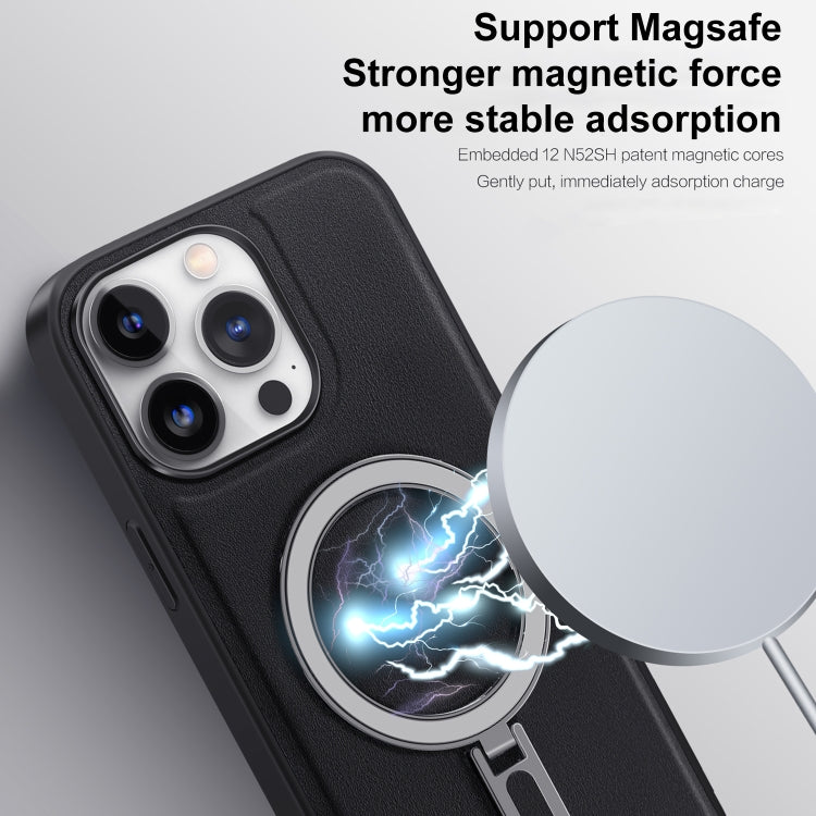 For iPhone 12 Pro Max MagSafe Magnetic Holder Phone Case(Royal Blue) - iPhone 12 Pro Max Cases by buy2fix | Online Shopping UK | buy2fix