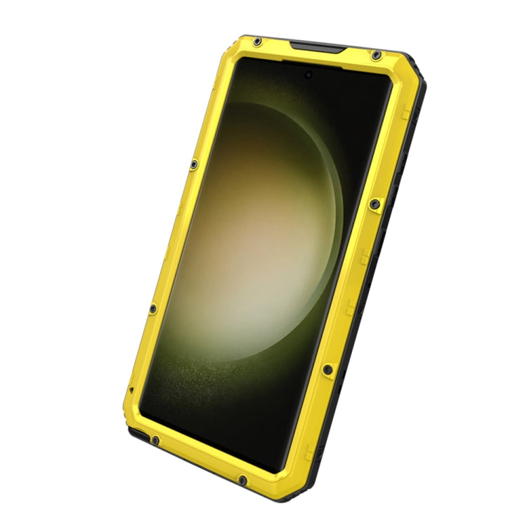 For Samsung Galaxy S23 Ultra 5G RedPepper Wolf 360 Full Body Rugged IP68 Waterproof Phone Case(Yellow) - Galaxy S23 Ultra 5G Cases by RedPepper | Online Shopping UK | buy2fix